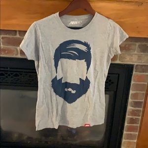 Julian Edelman t-shirt from his pop up line
